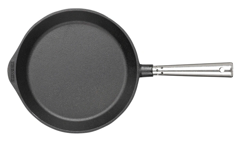 Skeppshult - PROFESSIONAL Patelnia płytka ze stalową rączką - 24 cm, czarny