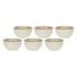 Rose&Tulipani - zestaw 6 okrągłych miseczek 7 cm Concerto Avorio