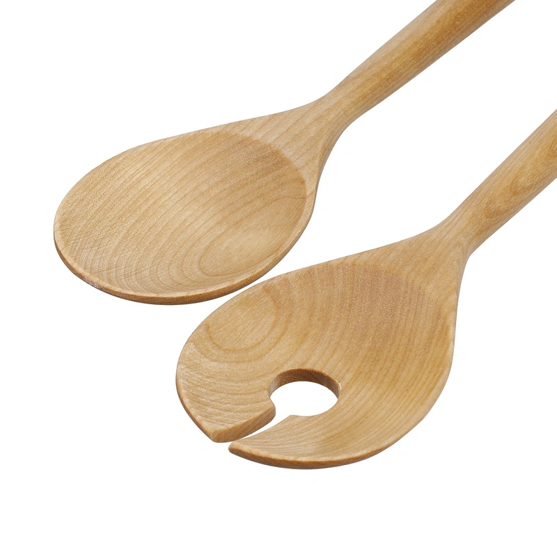 KitchenAid Culinary Tools - drewniane sztućce do sałaty CORELINE Birch