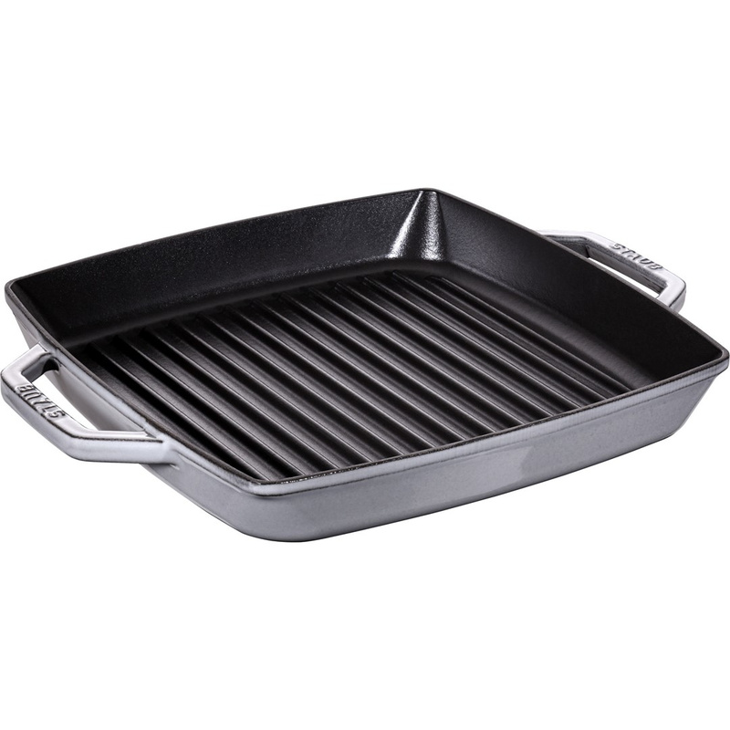 Staub - patelnia żeliwna kwadratowa 28 cm szara