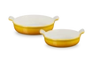Le Creuset - Kamionkowy zestaw 2 okrągłych form do pieczenia Heritage 20cm/24cm Nectar