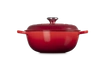 Le Creuset - Garnek żeliwny  26 cm wiśniowy