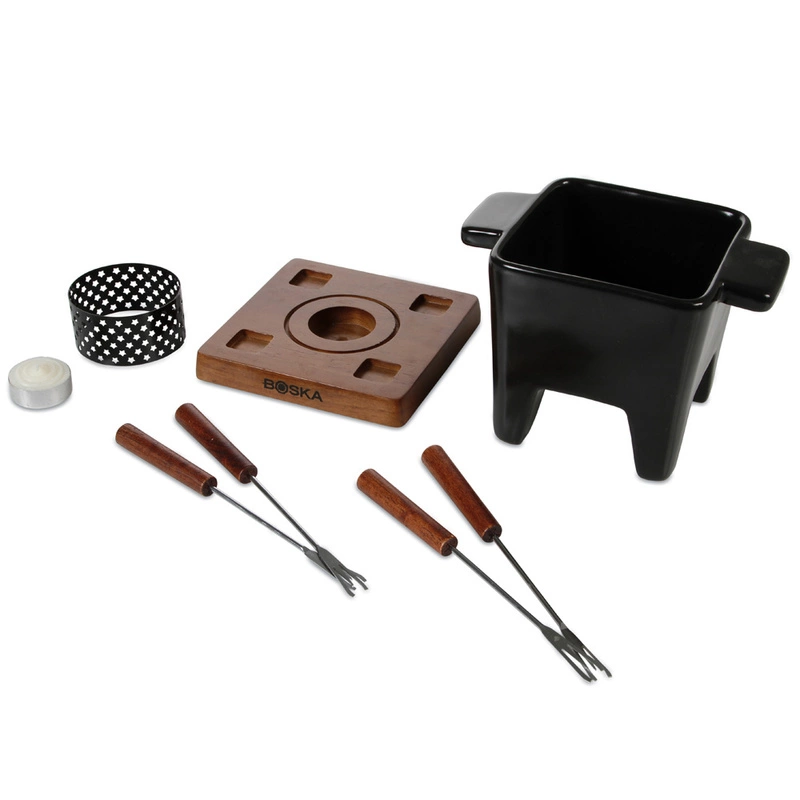 Boska - Zestaw Tapas Fondue czarny, mahoń, 400 gr