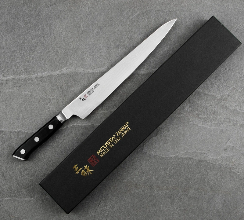 Mcusta Zanmai - Classic Damascus Pakka Nóż Sujihiki 24cm