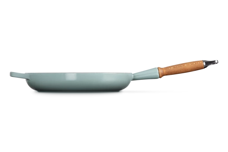 Le Creuset - patelnia żeliwna z drewnianym uchwytem 26 cm Sea Salt