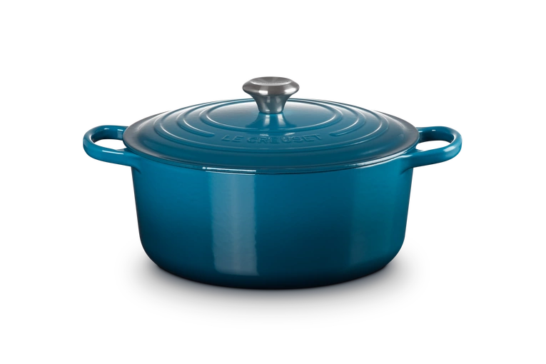 Le Creuset - garnek żeliwny emaliowany Signature 28 deep teal