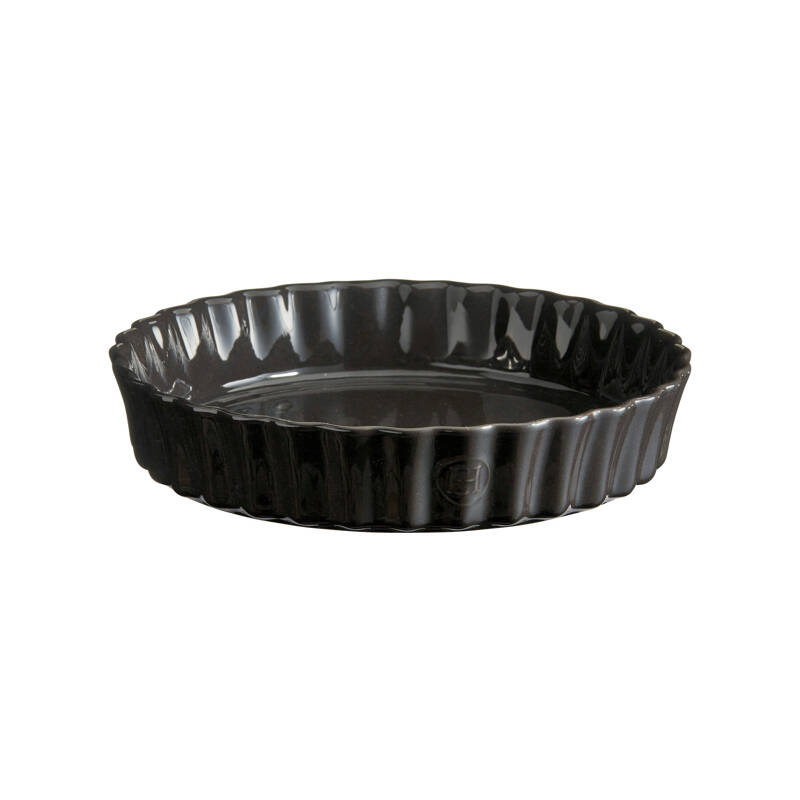 Emile Henry - Głębokie naczynie do tarty - 28 CM - czarny