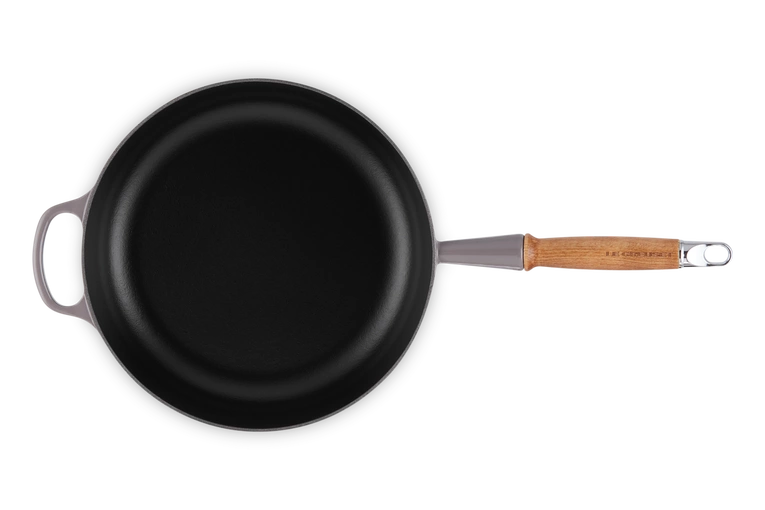 Le Creuset - głęboka patelnia żeliwna flint Sauté 28 cm