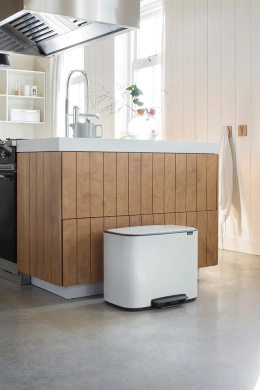 Brabantia - Kosz pedałowy BO 3x11l biały