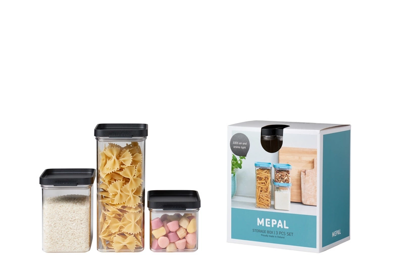 Mepal - Zestaw 3 pojemników Omnia czarny
