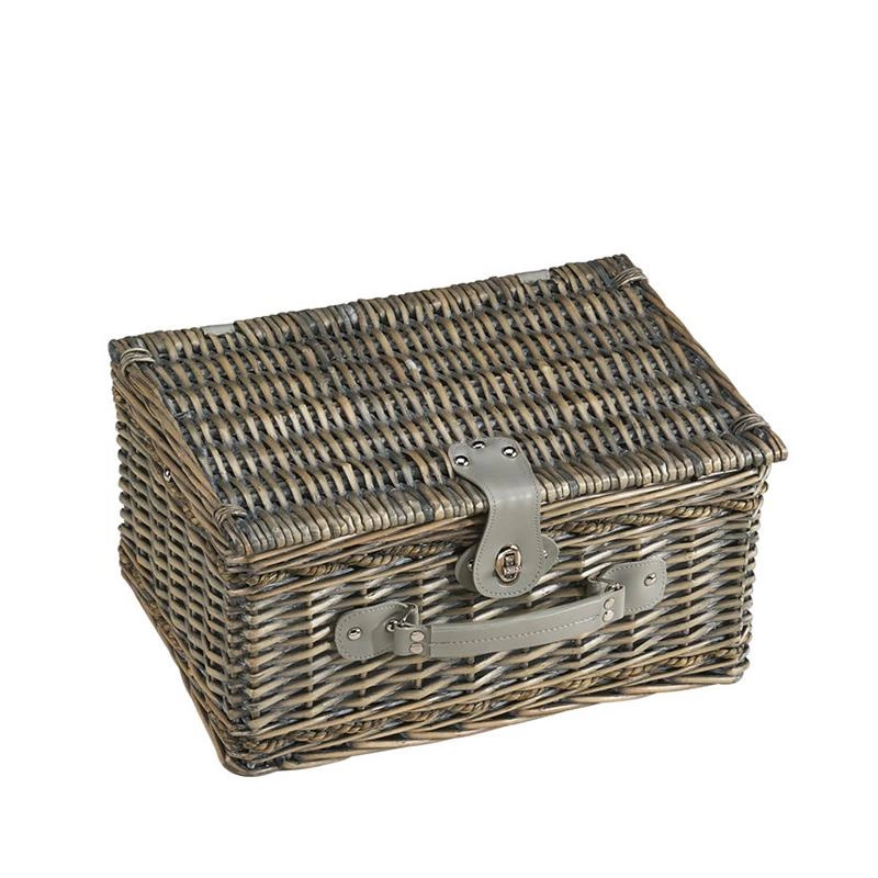 Cilio - wiklinowy kosz piknikowy Stresa z wyposażeniem 2 osoby