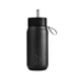 Chilly's Bottles - Termiczny kubek 2w1 ze słomką | 750ml | Czarny