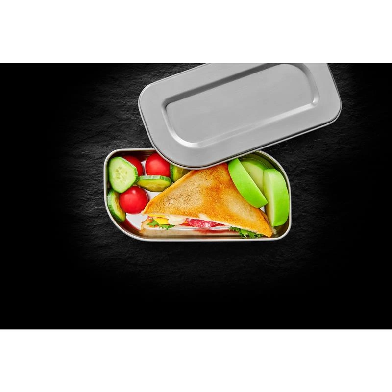 Lurch - pojemnik na lunch lub przekąski, stal nierdzewna, 0,6 l, 20,5 x 10,5 x 5 cm