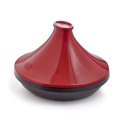 Emile Henry - Tagine Delight indukcja 33cm 4L- czerwono-czarny