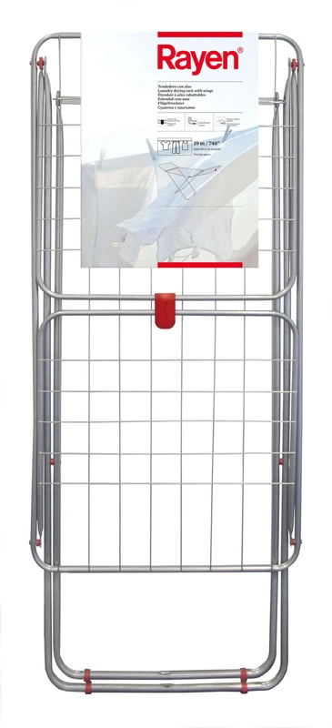 RAYEN - Biało-szara suszarka na pranie
