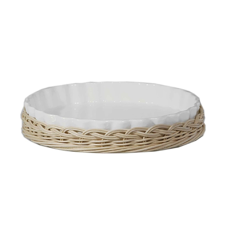 La Porcellana Bianca - wiklinowy kosz na naczynie do tarty 25 cm Midollino