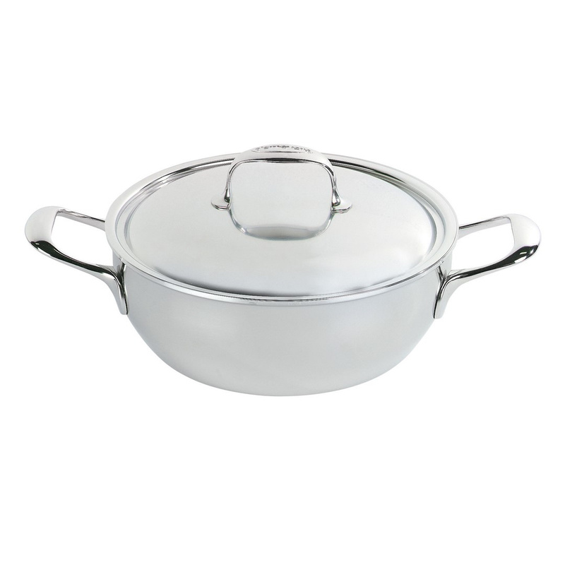 Demeyere - patelnia głęboka 2H z pokrywką 28 cm Atlantis