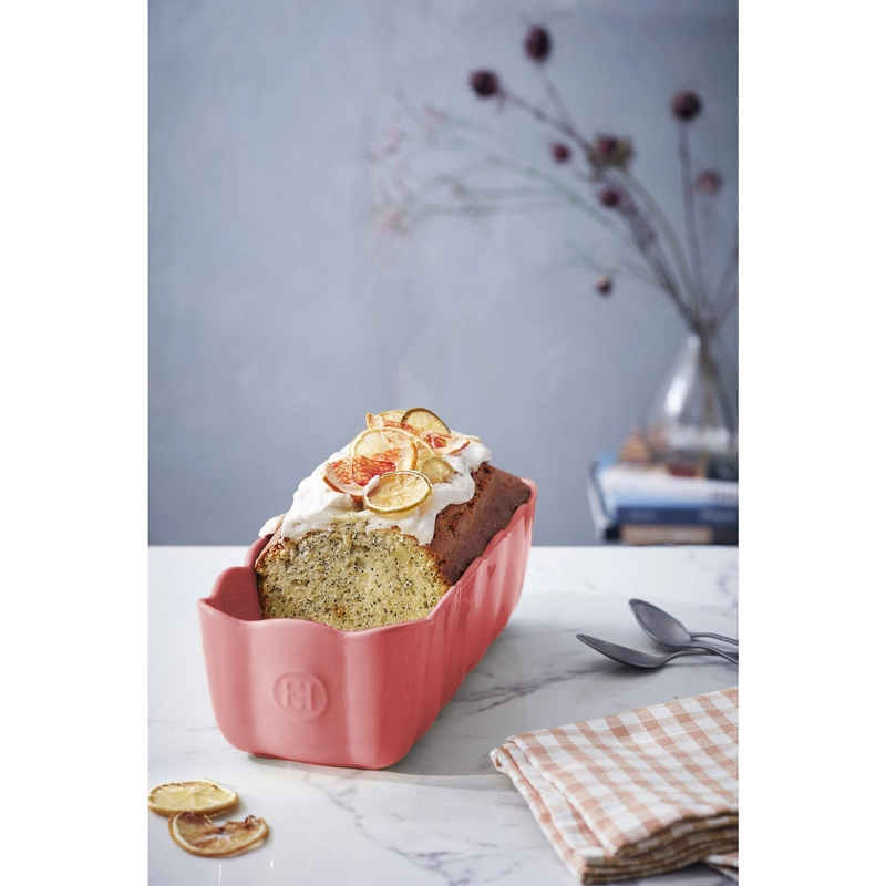 Emile Henry - Podłużne naczynie do pieczenia 26,5 x 24,5 - różany