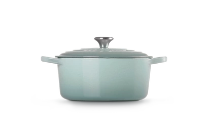 Le Creuset - brytfanna żeliwna emaliowana Signature okrągła 22 cm 3,3 l sea salt