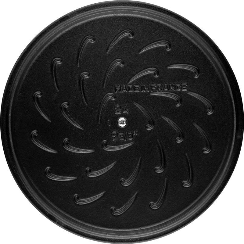 Staub - głęboka patelnia żeliwna Chistera bordowa 24 cm