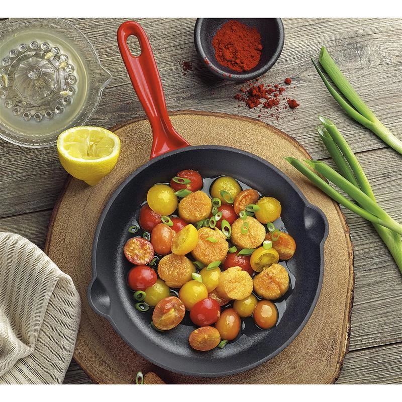 Kuchenprofi - patelnia żeliwna, śred. 16 cm, czerwona Provence