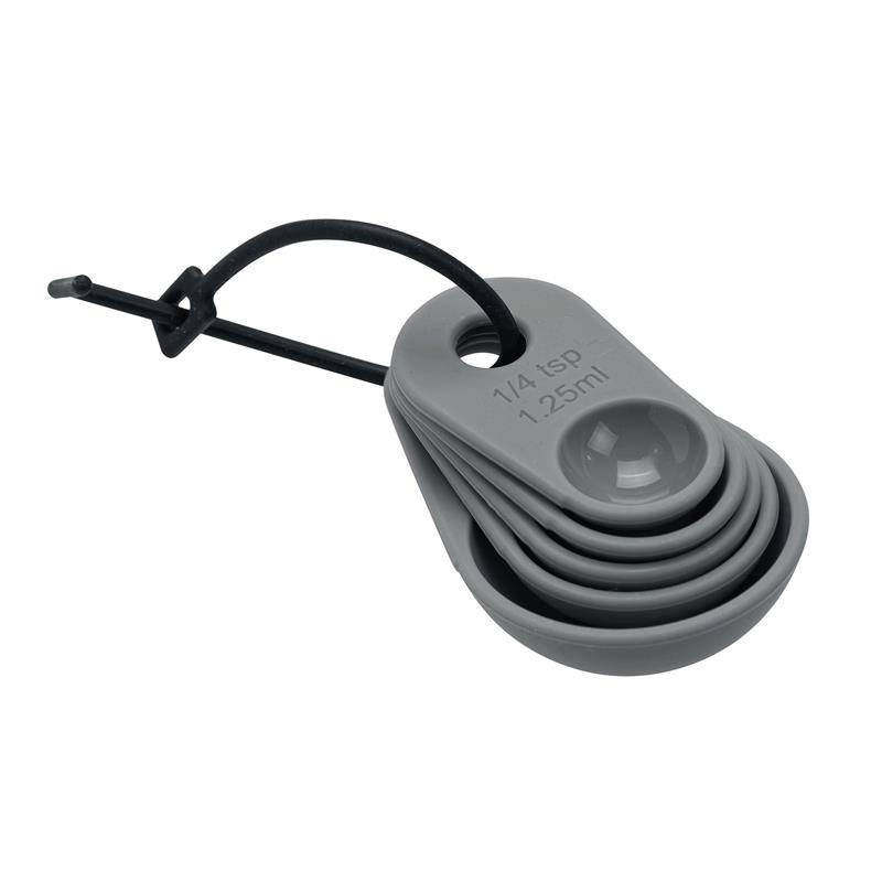 Lurch - zestaw miarek silikonowych, 5 sztuk, szare FlexiForm