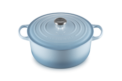 Le Creuset - garnek żeliwny emaliowany Signature 28 coastal blue
