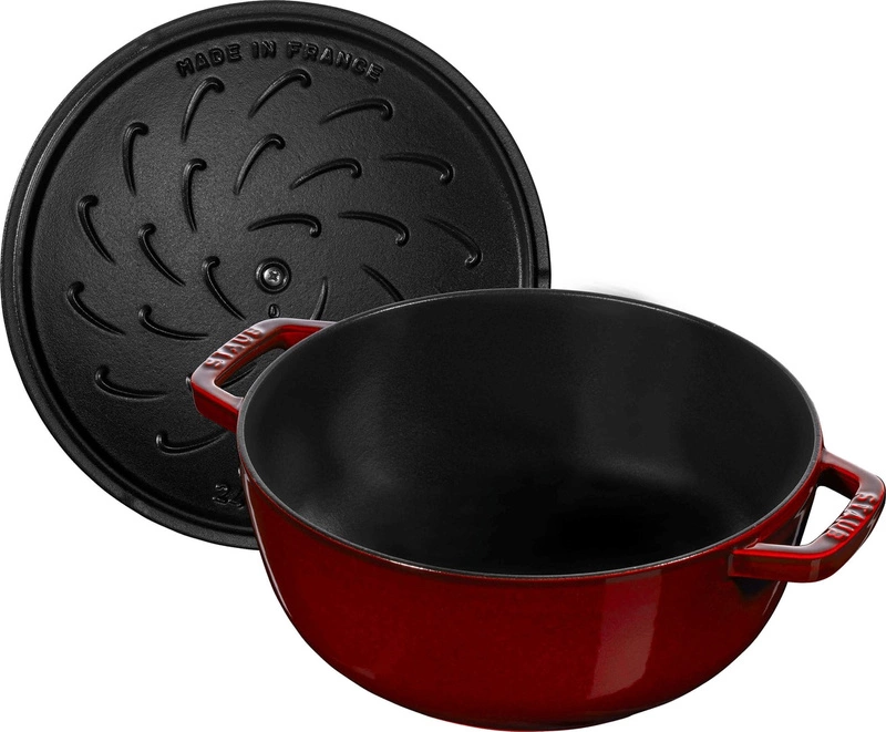 Staub - garnek żeliwny okrągły lilia 3.5 ltr, grenadynowy Special Cocotte