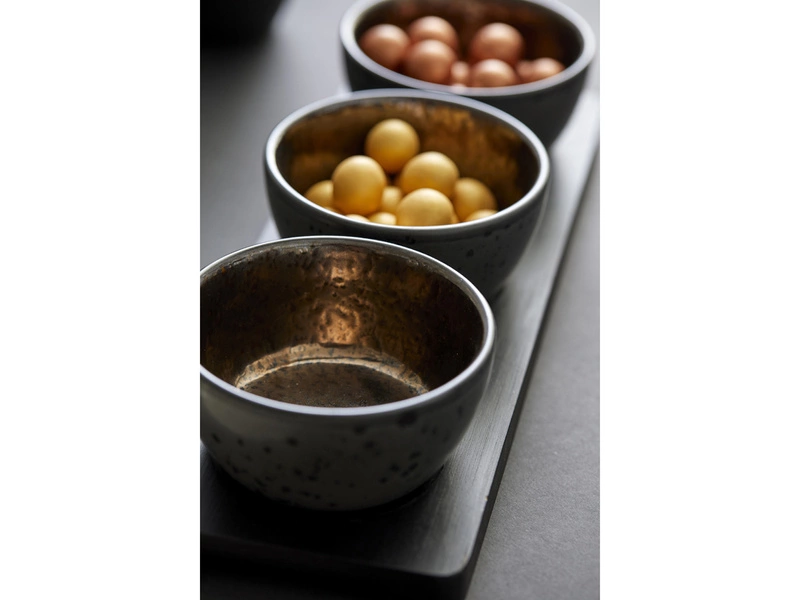 Bitz - Zestaw miseczek z podstawką 4szt. Black/bronze