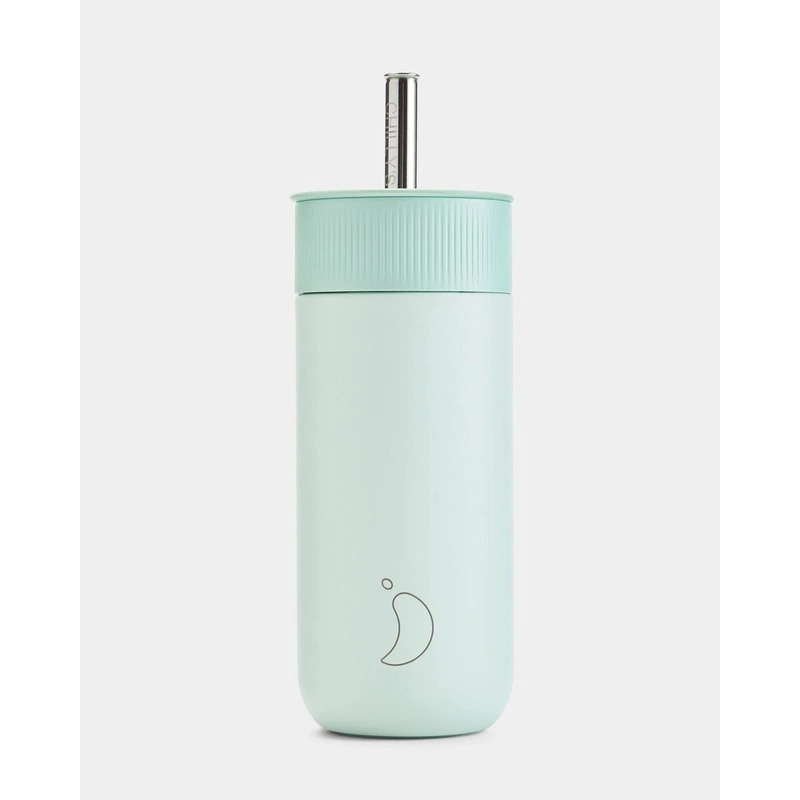 Chilly's Bottles - Termiczny kubek 2w1 ze słomką | 500ml | Miętowy