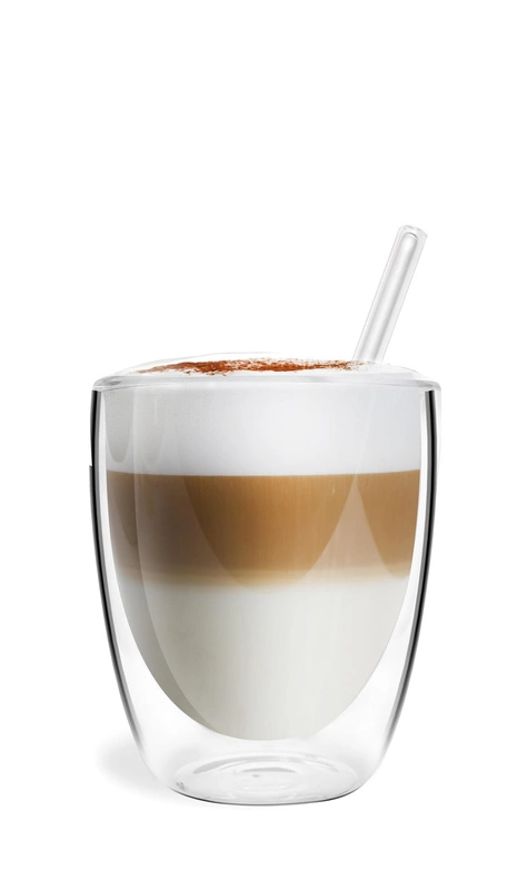 Vialli Design - Zestaw 6 szklanek z podwójną ścianką 320ml ze słomkami VITA