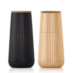 AdHoc - Zestaw młynków dp przypraw Scape czarny/złoty