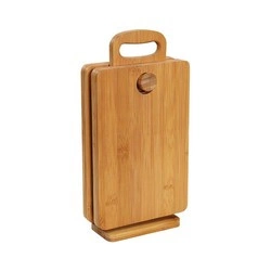 Zassenhaus - deski śniadaniowe na stojaku, 4 sztuki, bambus, 17 x 7 x 33 cm