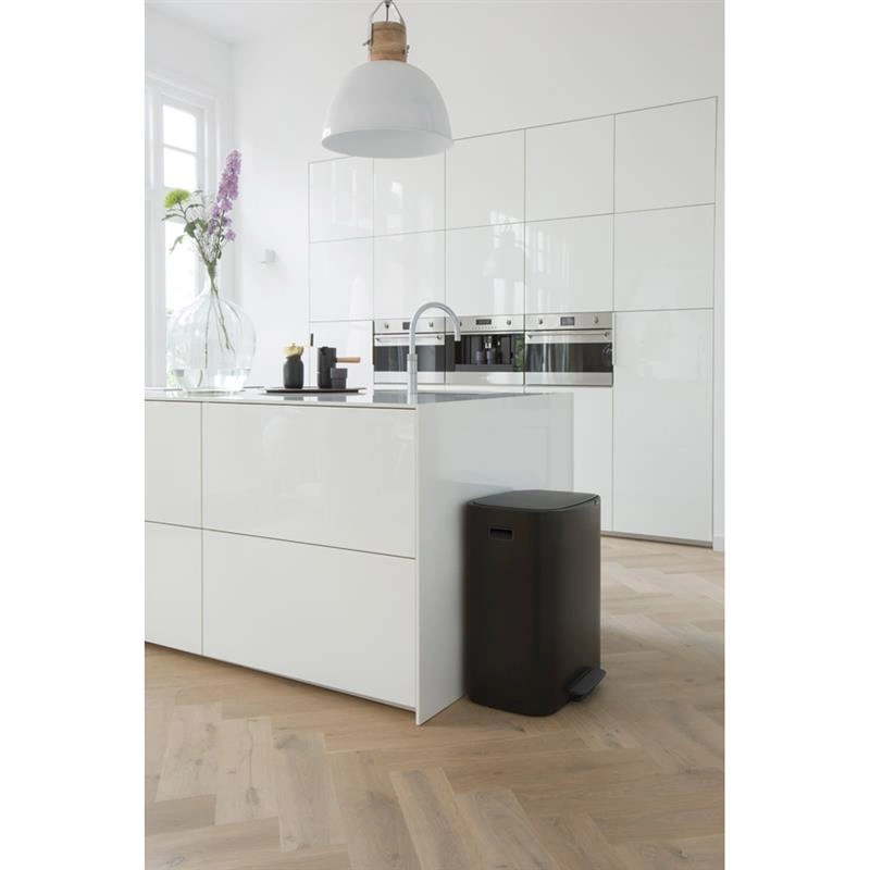 Brabantia - Kosz na śmieci pedałowy Bo 2x30L czarny
