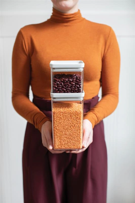 Brabantia - Pojemnik kwadratowy 1,6l Tasty+ jasny szary