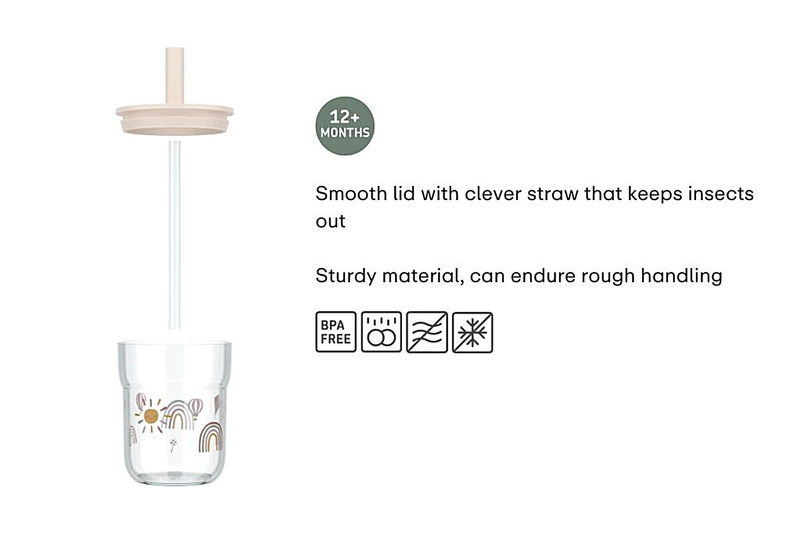 Mepal - Szklanka dziecięca ze słomką Mio 250ml Fairy Garden