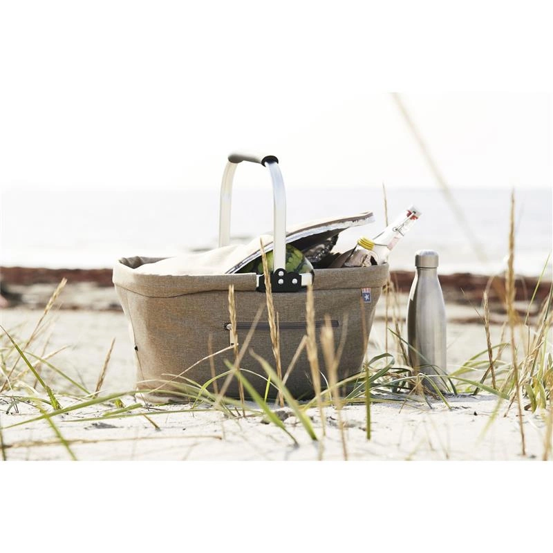 Sagaform - kosz termiczny Nautic, 46 x 21 x 28 cm, beżowy Outdoor