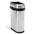simplehuman - Kosz na śmieci 50L OPEN SLIM- stal matowa