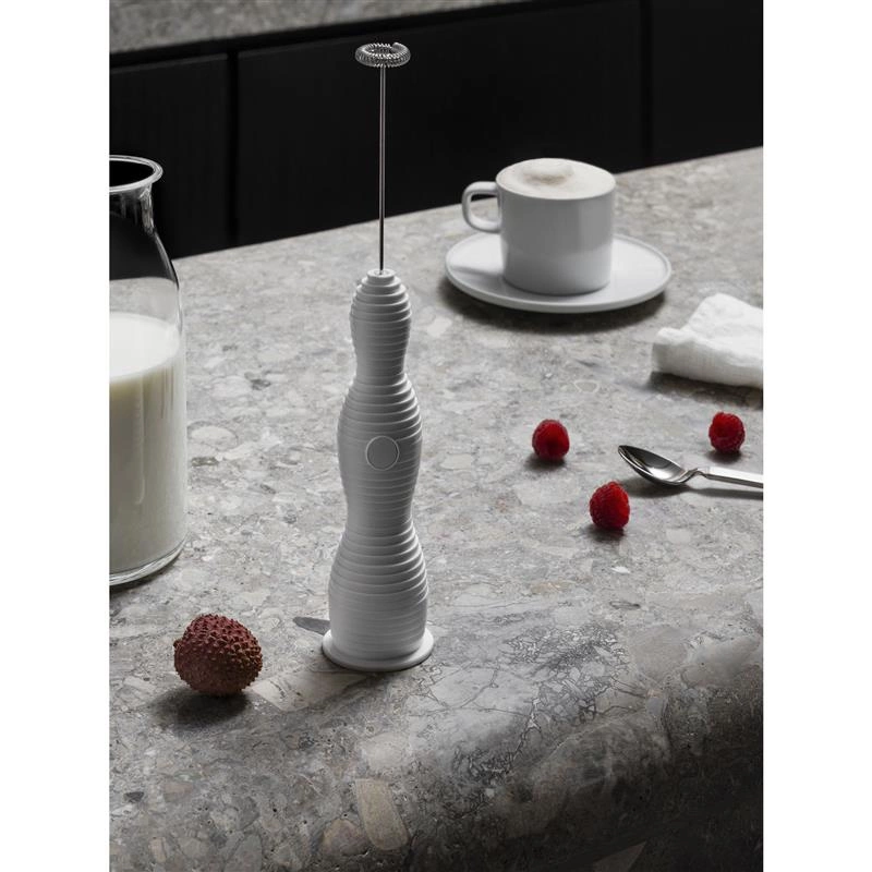 Alessi - spieniacz do mleka, biały Pulcina