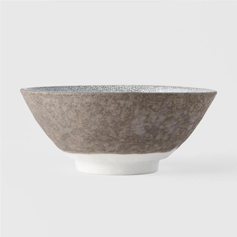 Made in Japan - Miska Udon 20 cm Crazed Grey