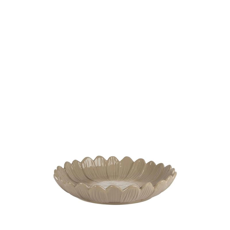 Sagaform - talerz głęboki, dolomit, śred. 27 x 5,5 cm, beżowy Dagny