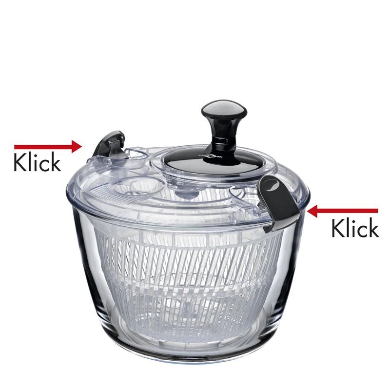 Kuchenprofi - suszarka do sałaty, szkło borokrzemowe/tworzywo sztuczne, śred. 24,5 cm, 4,0 l FRESH