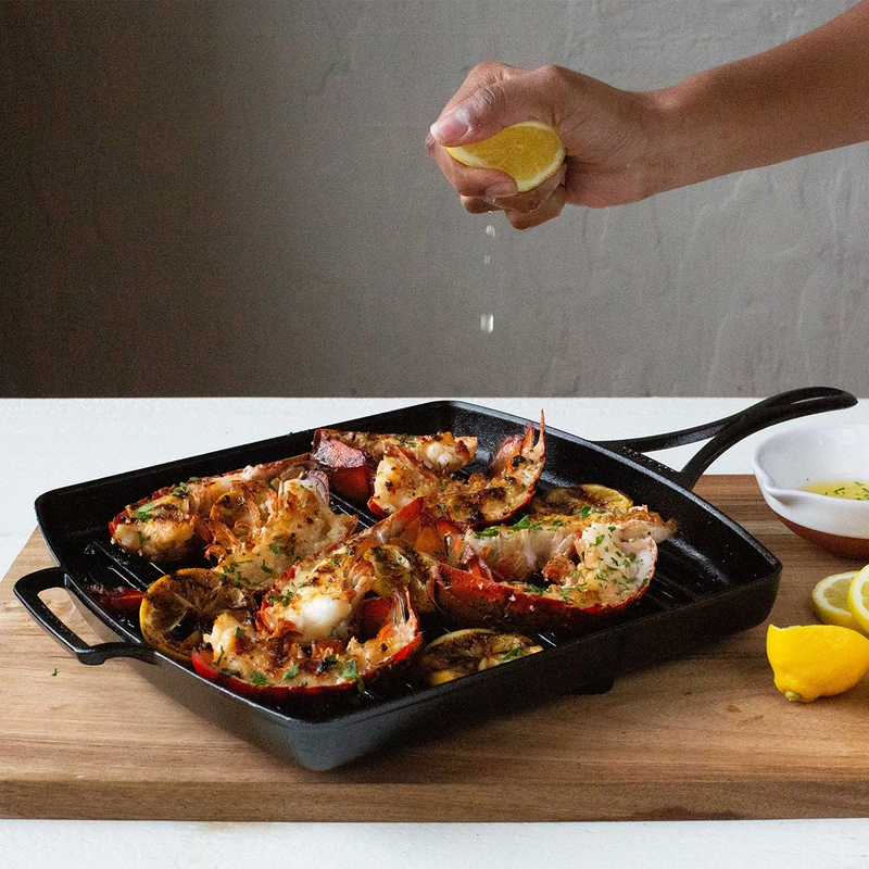 Lodge - Patelnia żeliwna grillowa 30 cm BLACKLOCK