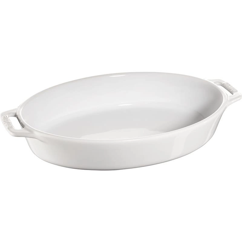 Staub - owalny półmisek ceramiczny 2.3 l, biały