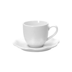 La Porcellana Bianca - zestaw 6 filiżanek do kawy ze spodkiem 85 ml Villadeifiori