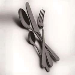 Mepra - Zestaw sztućców 24el. Ice Oro Nero Stoccolma