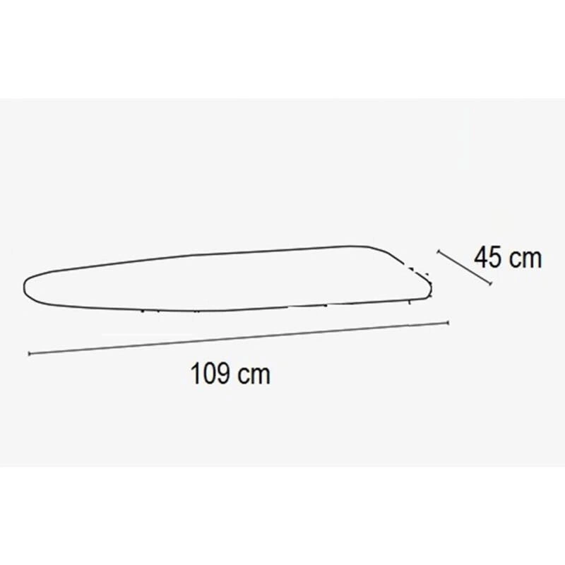 ARREDAMENTI - MINYSTIRO Podkładka na deskę do prasowania - 135 x 45 cm, Biały