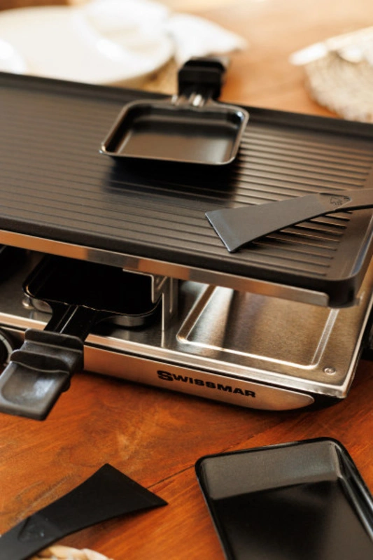 SWISSMAR - SWISSMAR Raclette GENEVA na 8osób, srebrne