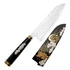 Takeshi Saji - Art Fujin Raijin R-2 Nóż Santoku 18 cm + Saya
