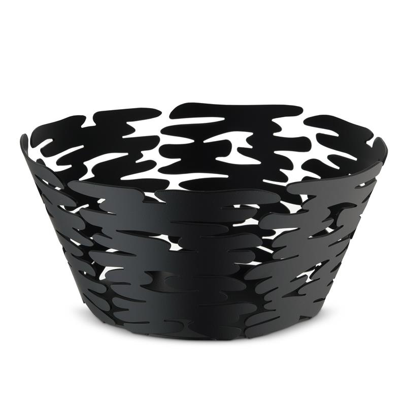 Alessi - koszyk, czarny; 21 cm BARKET
